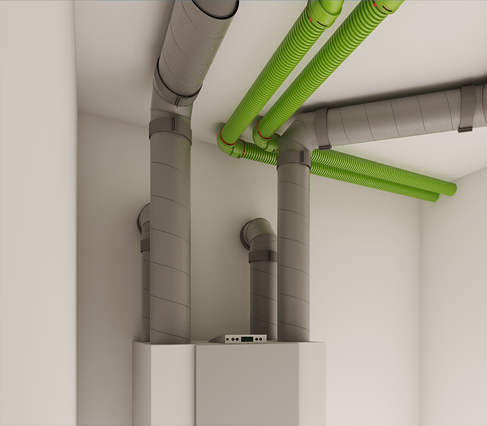 Aerfoam insulated mass flow ductwork
