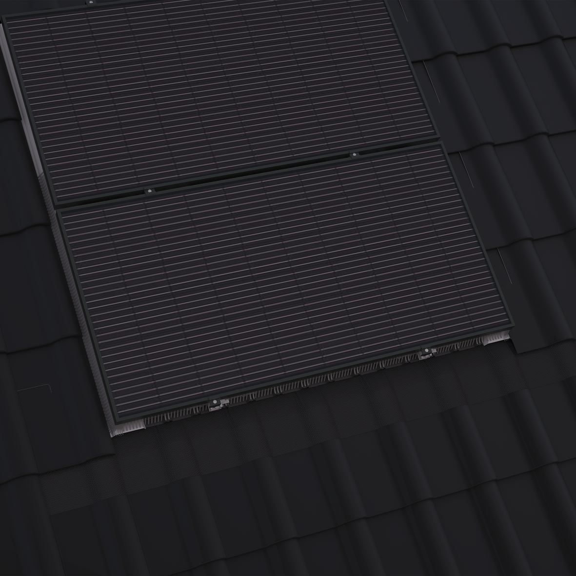 Ubiflex Finio solar panel tile/slate flashing